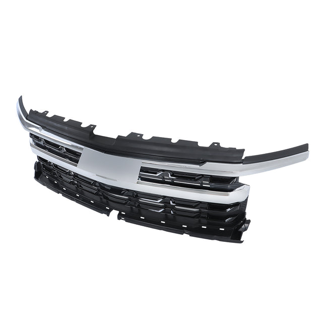 Findmall Chrome Front Upper Bumper Grille Replacement for Silverado 1500 LTZ 2022-2024