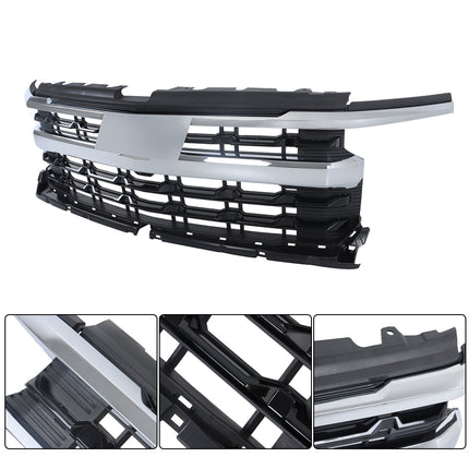 Findmall Chrome Front Upper Bumper Grille Replacement for Silverado 1500 LTZ 2022-2024