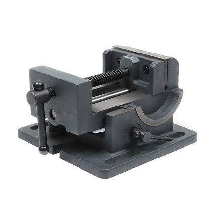 findmall 3" /4" Angle Drill Press Vise – 0–90° Tilting Iron Cradle Style Vise for Drilling Machine