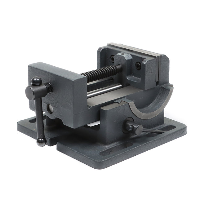 findmall 3" /4" Angle Drill Press Vise – 0–90° Tilting Iron Cradle Style Vise for Drilling Machine