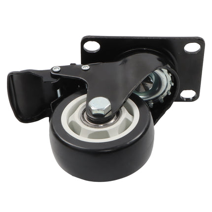 Findmall 8 Pack 3" Polyurethane Swivel Caster Wheels with Double Lock Brake, Top Plate Mount, Heavy Duty Casters for Workbenches, Carts & Furniture