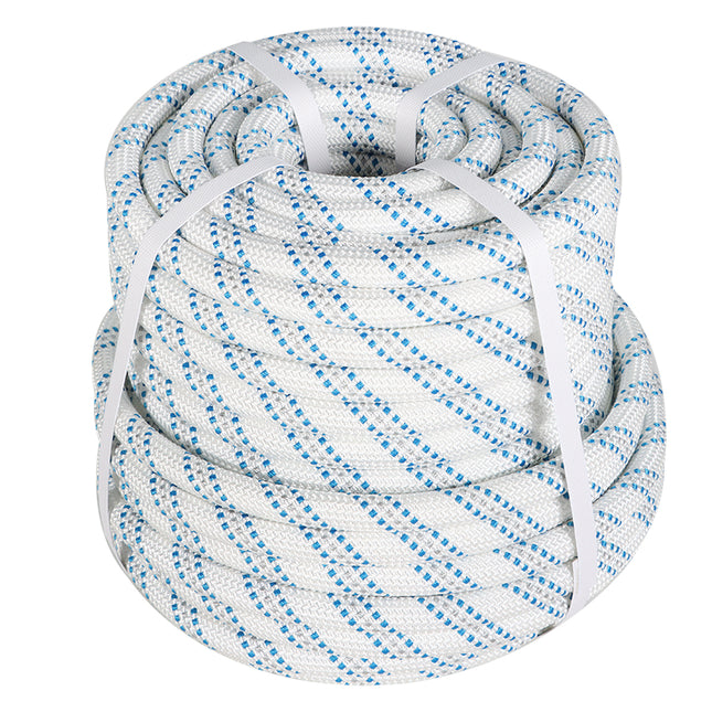 Findmall Double Braid Polyester Bull Rope 150FT, Heavy Duty Arborist Pulling Rope for Tree Work, Towing, Rigging & Outdoor Applications