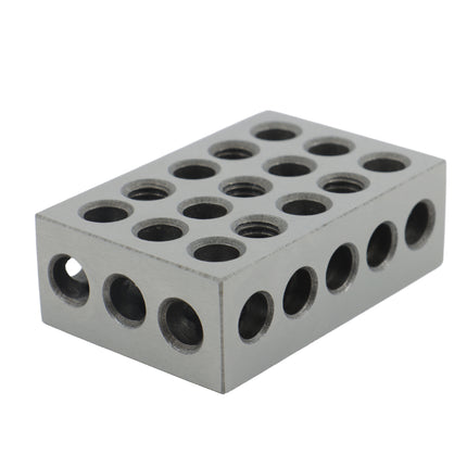 findmall 1-2-3 Blocks Matched Pair Hardened Steel Precision Setup Blocks with 23 Holes