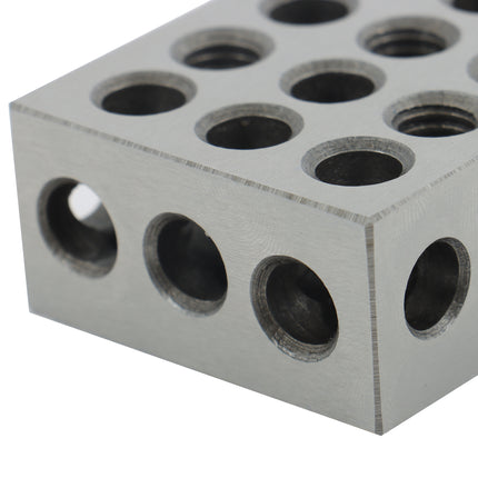findmall 1-2-3 Blocks Matched Pair Hardened Steel Precision Setup Blocks with 23 Holes