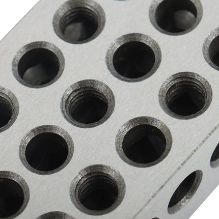 findmall 1-2-3 Blocks Matched Pair Hardened Steel Precision Setup Blocks with 23 Holes