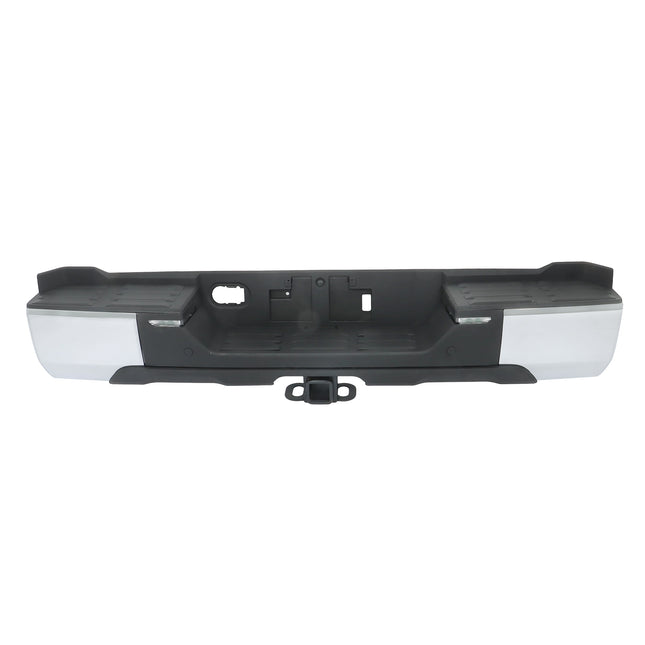 Findmall Chrome Rear Step Bumper for 2022-2024 Toyota Tundra, Without Sensor Holes, TO1103147