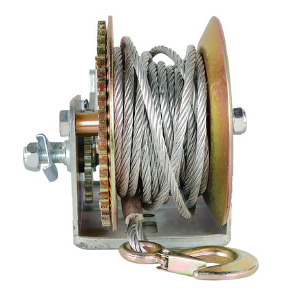 Findmall 3500 lbs Boat Trailer Hand Winch with 33 ft Steel Cable, Heavy Duty Manual Crank Winch with Hook, Steel Gear Winch for Boat, Trailer & ATV