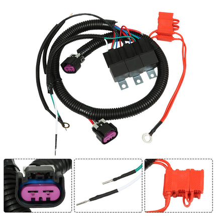 Findmall Dual Electric Fan Wiring Harness 7L5533A226T Replacement for 1999-2006 ECU Control