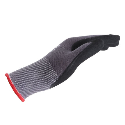 findmall 3-12 Pairs Micro-Foam Nitrile Coated Work Gloves – Seamless Knit Nylon Safety Gloves for Home & Industrial Use