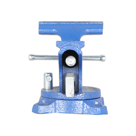 findmall 4-1/2 Inch Bench Vise, Swivel Base Bench, Heavy-Duty Utility Combination, Home Vise Fit for Lathe Processing