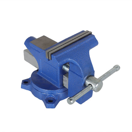Findmall 4-1/2 Inch Bench Vise with Swivel Base, Heavy Duty Utility Workbench Vise with Anti-Slip Jaws for Woodworking and Metalworking