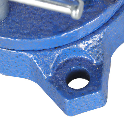 Findmall 4-1/2 Inch Bench Vise with Swivel Base, Heavy Duty Utility Workbench Vise with Anti-Slip Jaws for Woodworking and Metalworking