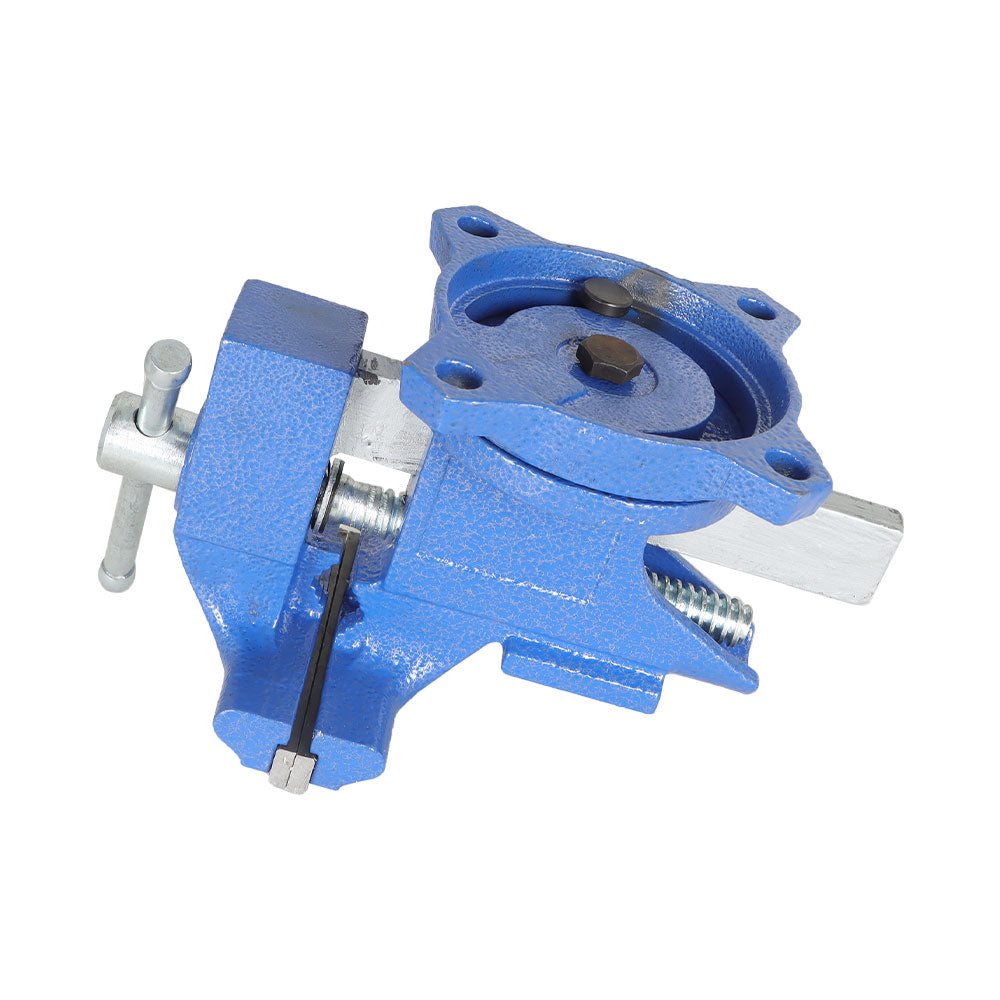 findmall 4-1/2 Inch Bench Vise, Swivel Base Bench, Heavy-Duty Utility Combination, Home Vise Fit for Lathe Processing