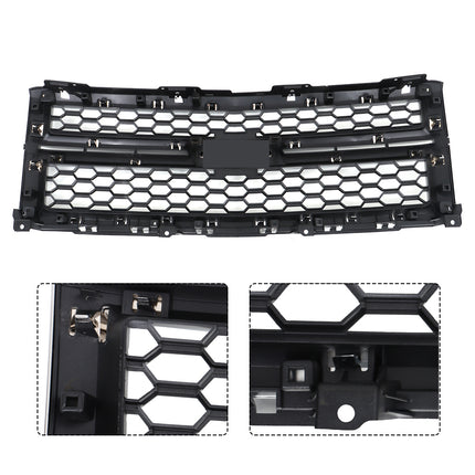 Findmall Chrome Front Upper Bumper Grille Replacement for Silverado 1500 2014-2015 GM1200712C