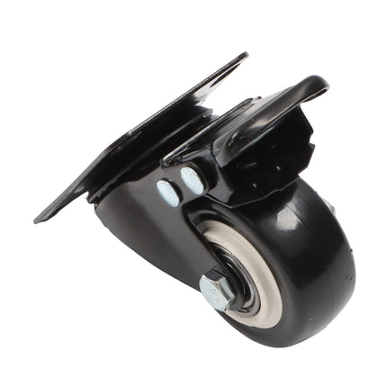 Findmall 8 Pack 2 Inch Polyurethane Swivel Caster Wheels with Total Lock Brake, Plate Mount, Heavy Duty Replacement Casters for Furniture, Carts, Workbenches & Shelving