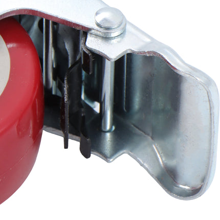 Findmall 4 Pack 3" PVC Swivel Caster Wheels with Double Lock Brake, M12-1.75 × 25mm Threaded Stem, Heavy Duty Casters for Workbenches, Furniture & Utility Carts