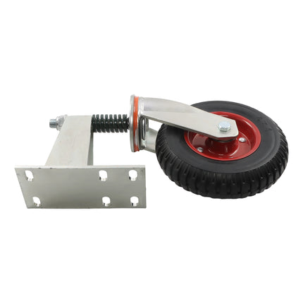 Findmall 1 Pack 8" Heavy Duty Spring Loaded Swivel Gate Wheel with 600 LBS Load Capacity, Metal & Wooden Gate Caster Wheel for Driveway Gates, Farm Fences & Yard Gates