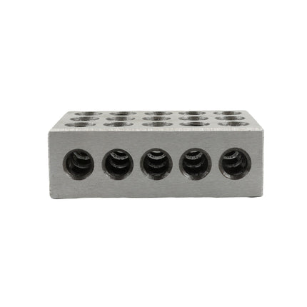 findmall Precision 1-2-3 Block Set, 23 Holes, Hardened & Ground Steel Machinist Setup Block with Screws, Hex Key & Storage Case