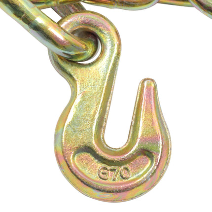 findmall 5/16" Grade 70 Tow Chain with 15" J Hook, T Hook & Grab Hook