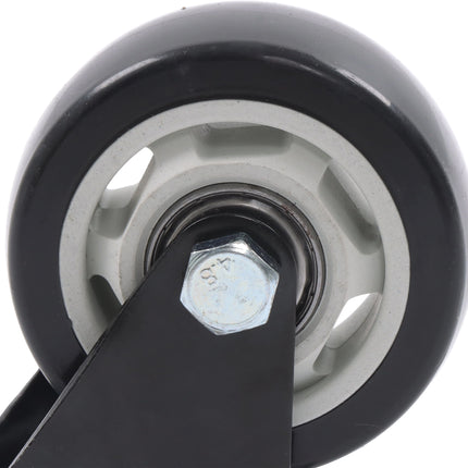 Findmall 4 Pack 3" PVC Swivel Caster Wheels, Top Plate Mount Heavy Duty Casters for Carts, Equipment & Workbenches