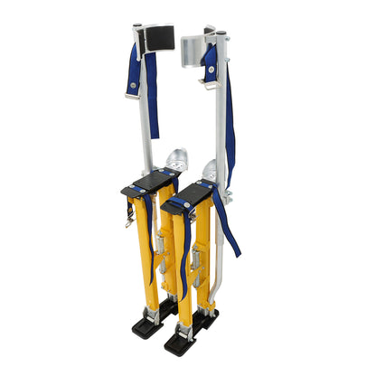 findmall Adjustable Drywall Stilts 24"-40" Aluminum alloy construction Tool Yellow