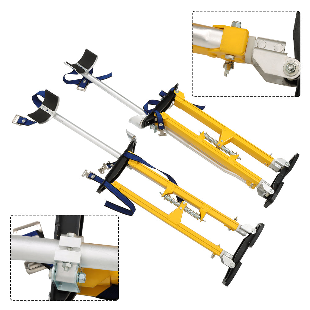 findmall Adjustable Drywall Stilts 24"-40" Aluminum alloy construction Tool Yellow