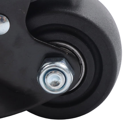 Findmall 4 Pack 2" Polyurethane Swivel Caster Wheels with Total Lock Brake, Top Plate Mount, Heavy Duty Low Center of Gravity Casters for Workbenches, Furniture & Carts