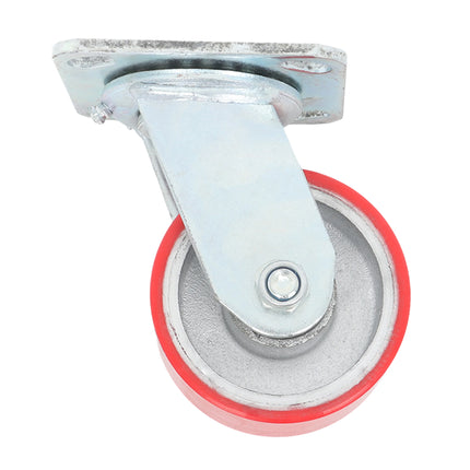 Findmall 4 Pack 4" Polyurethane on Iron Core Swivel Caster Wheels, Top Plate Mount Heavy Duty Casters for Workbenches, Toolboxes & Equipment
