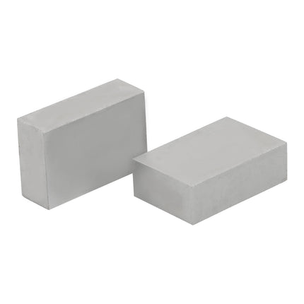 findmall 1-2-3 Blocks Matched Pair, No Holes, Hardened & Ground Steel Machinist Setup Blocks, 1" x 2" x 3"