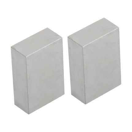 findmall 1-2-3 Blocks Matched Pair, No Holes, Hardened & Ground Steel Machinist Setup Blocks, 1" x 2" x 3"