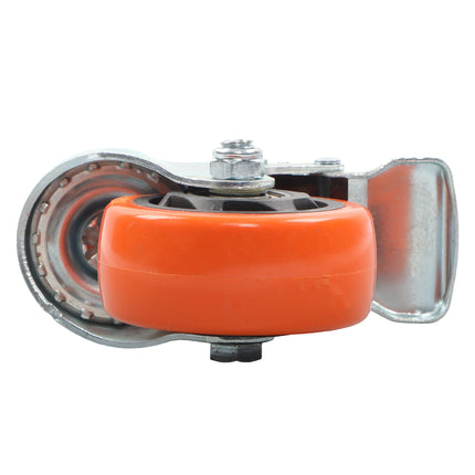 Findmall 4 Pack 3" PVC Swivel Caster Wheels with Double Lock Brake, M12-1.75 x 25mm Threaded Stem, Heavy Duty Casters for Industrial Equipment, Carts & Furniture