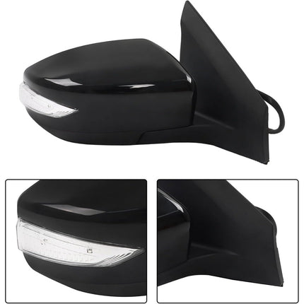 Findmall Power Heated Turn Signal Side Mirror Replacement for Sentra 2013-2019 Replacement for NI1321237 7-Pin Connector Right Side w/Signal Light