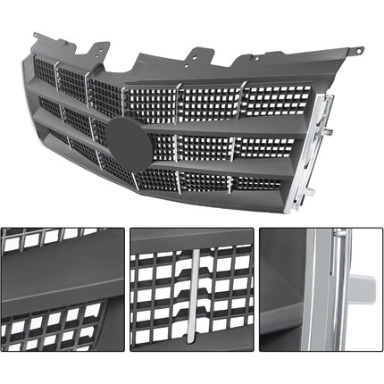 Findmall Chrome Front Bumper Grille and Hood Molding Kit Replacement for CTS