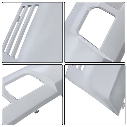 Findmall Front Bumper Lower Valance Skid Plate Chrome Plastic for 2022‑2023 Chevrolet Silverado 1500 Front, Replaces 84878992