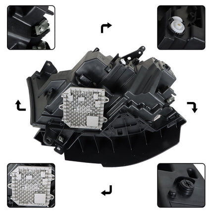 Findmall Headlight Assembly Replacement for Ram 1500 Left LH Headlamp