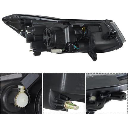 Findmall Driver Side Headlights Assembly Halogen Replacement for Trax 2017-2019 Housing Chrome Lamp LH 1PC 42698951
