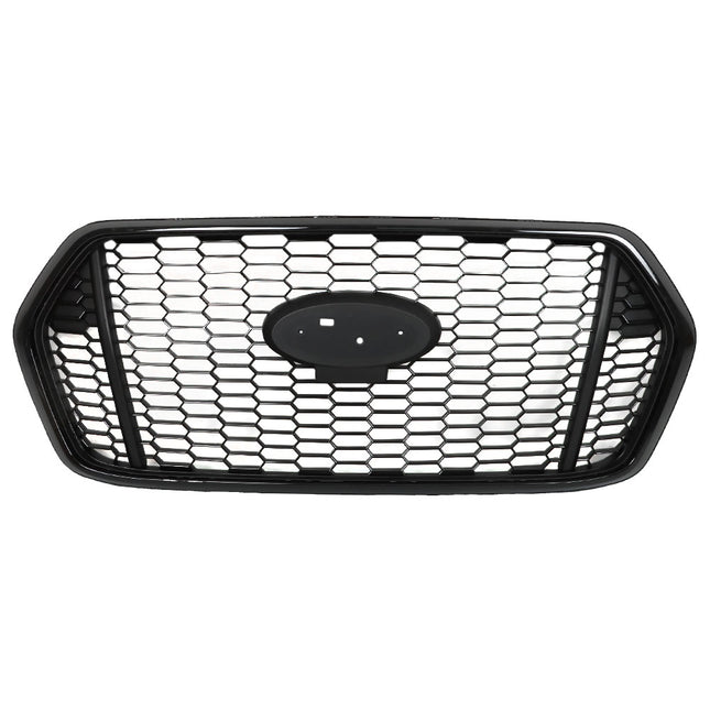 Findmall Glossy Black Honeycomb Front Upper Grille Replacement for Transit T-150 T-250 T-350 2020-2022