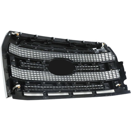 Findmall Front Upper Mesh Grille for 2015-2017 Ford F-150, Chrome