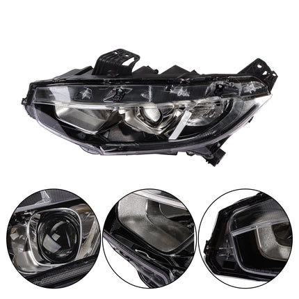 Findmall Headlight Assemblies for 2016–2020 Honda Civic Front Left and Right, Replaces HO2502173 and HO2503173
