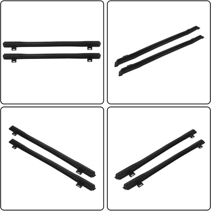 Findmall Top Outer Weatherstrip Seals for 1982-1992 Camaro & Firebird, Pair, KG4040