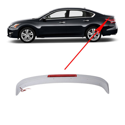 Findmall Trunk Spoiler Wing Styling Kit with LED Replacement for 2013 2014 2015 Altima 4dr Factory Style