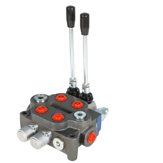 findmall 25 GPM Hydraulic Directional Control Valve 2 Spool Double Acting Hydraulic Valve