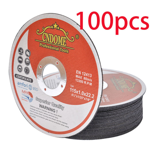 Cut Off Wheels 100 Pack 4-1/2 x 1/25 x 7/8 Inch Metal and Stainless Steel Cutting Discs for Angle Grinders