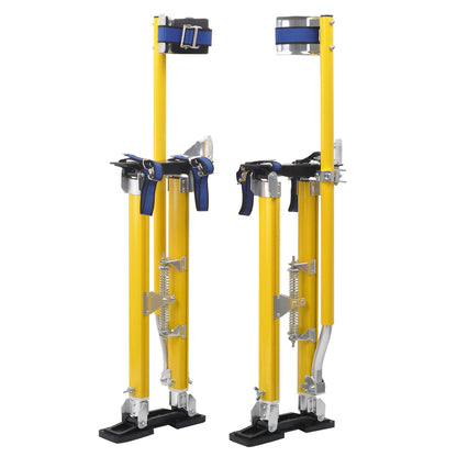 findmall 24"-40" Drywall Stilt Adjustable Aluminum Tool Stilt For Painting Taping Yellow