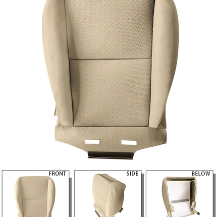 Findmall Driver Bottom Cloth Beige Seat Cover Replacement for 2007-2014 Silverado 1500 2500HD 3500HD