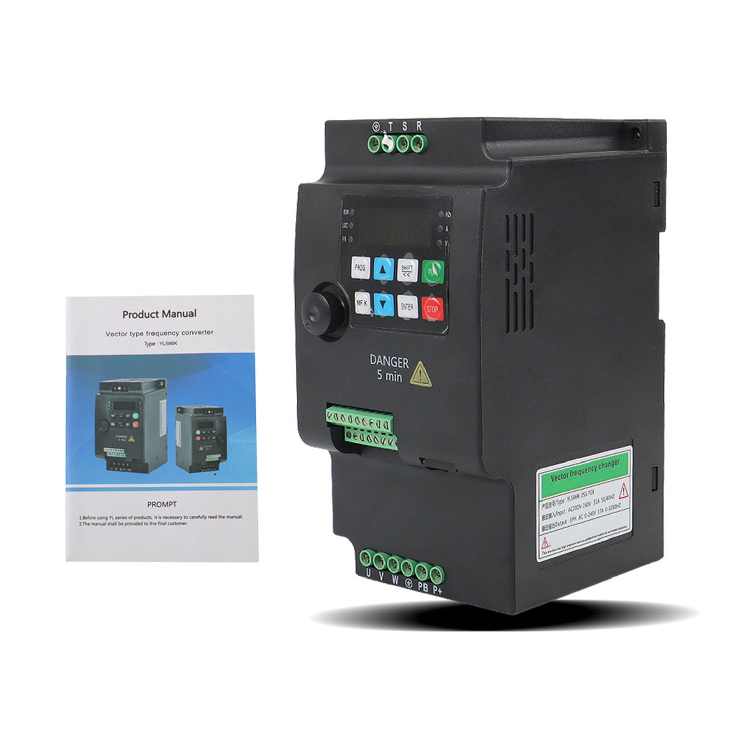 findmall Frequency Converter 3KW 4HP 220V Single Phase to 3 Phase Variable Frequency Drive for Motor Speed Control