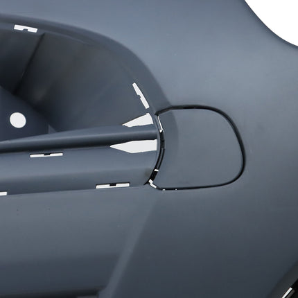 Findmall Black Front Bumper Cover without Sensor Holes Replacement for 2018-2019 Ford EcoSport