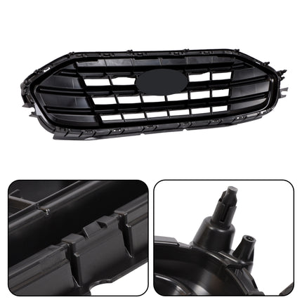 Findmall Front Grille Upper Black Mesh Style Replacement for Transit Connect 2019-2023