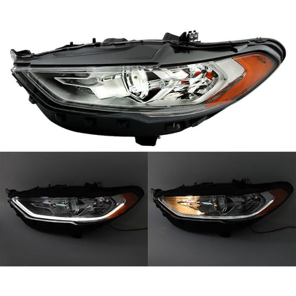 Findmall Headlight Assembly for 2017–2019 Ford Fusion Front Left Driver Side, Replaces HS7Z-13008-H