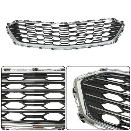 Findmall 2-Piece Front Upper and Lower Grille Set Replacement for Cruze Sedan 2016-2018